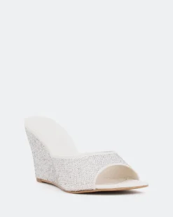 Wedges-L'INTERVALLE Crystal, Off White Suede/Suède Blanc Cas.