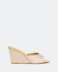 Wedges-L'INTERVALLE Crystal, Tan Suede/Suède Ocre