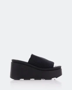 Wedges-L'INTERVALLE Cuddle Black Lycra