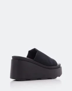 Wedges-L'INTERVALLE Cuddle Black Lycra