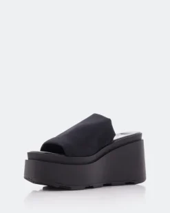 Wedges-L'INTERVALLE Cuddle Black Lycra