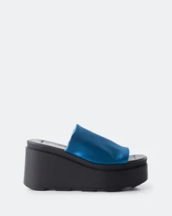 Wedges-L'INTERVALLE Cuddle Blue Satin