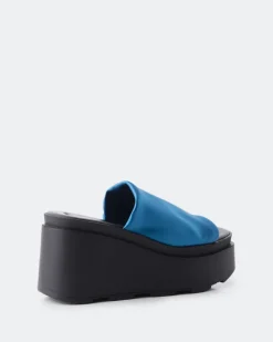 Wedges-L'INTERVALLE Cuddle Blue Satin