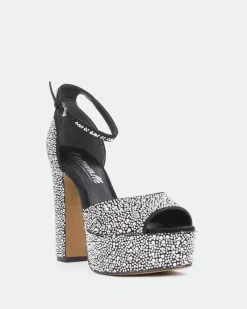 Platform-L'INTERVALLE Cupid, Black Suede/Suède Noir