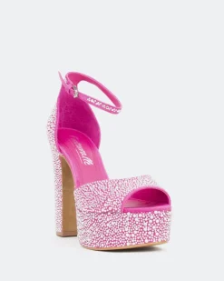 Platform-L'INTERVALLE Cupid, Fucshia Suede/Suède Fucshia