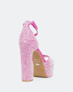 Platform-L'INTERVALLE Cupid, Fucshia Suede/Suède Fucshia