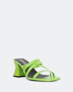 Mid Heels-L'INTERVALLE Curious Green Patent