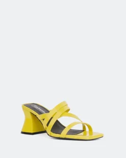 Mid Heels-L'INTERVALLE Curious Yellow Patent