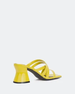 Mid Heels-L'INTERVALLE Curious Yellow Patent