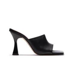 Mules-L'INTERVALLE Cythera Black Leather
