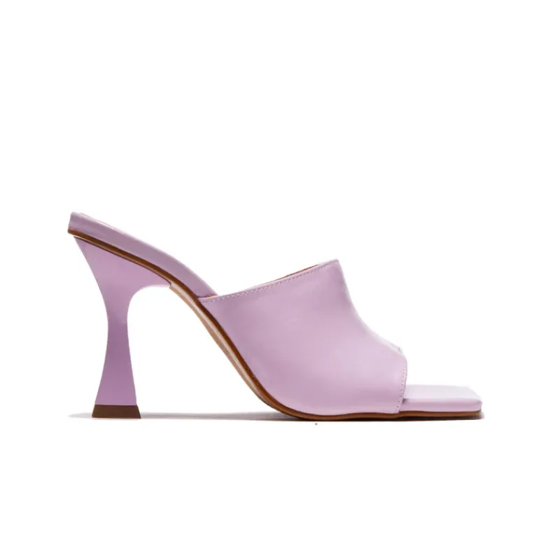 Mules-L'INTERVALLE Cythera Lilac Leather