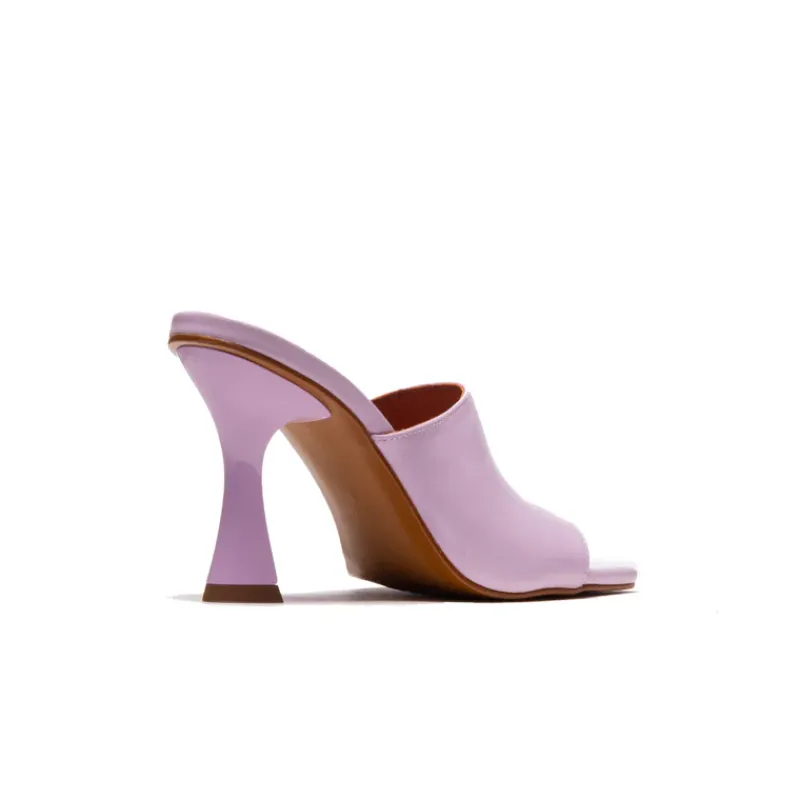 Mules-L'INTERVALLE Cythera Lilac Leather