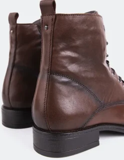 Lace-up|Ankle Boots-L'INTERVALLE Daiki Brown Leather