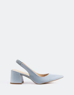 Slingbacks-L'INTERVALLE Dalida Blue Leather