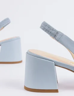 Slingbacks-L'INTERVALLE Dalida Blue Leather