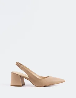 Slingbacks-L'INTERVALLE Dalida Nude Leather