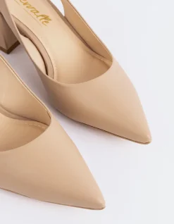 Slingbacks-L'INTERVALLE Dalida Nude Leather