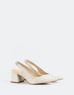Slingbacks-L'INTERVALLE Dalida Off White Naplack