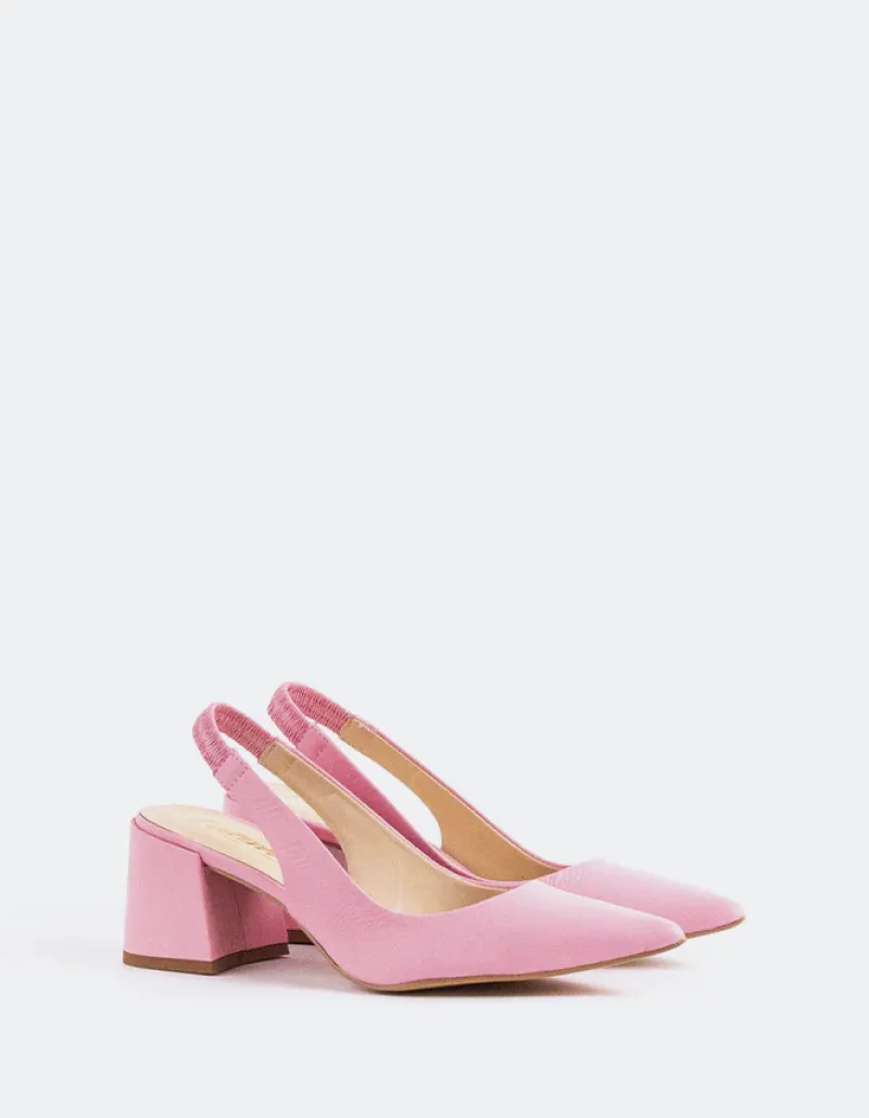Slingbacks-L'INTERVALLE Dalida Pink Leather
