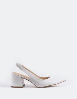 Slingbacks-L'INTERVALLE Dalida White Leather