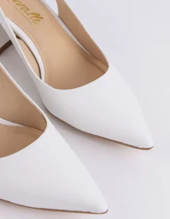 Slingbacks-L'INTERVALLE Dalida White Leather
