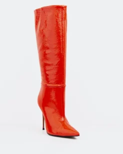 Tall Boots-L'INTERVALLE Dalila Red Patent
