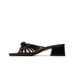 Mid Heels|Mules-L'INTERVALLE Damira Black Leather