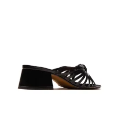 Mid Heels|Mules-L'INTERVALLE Damira Black Leather