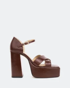Platform-L'INTERVALLE Damon Brown Leather/Cuir Brun
