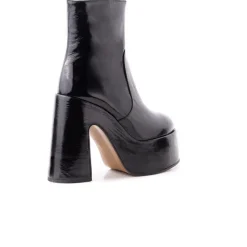 Platform|Ankle Boots-L'INTERVALLE Daze Black Leather