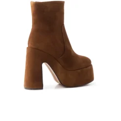Platform|Ankle Boots-L'INTERVALLE Daze Brown Suede