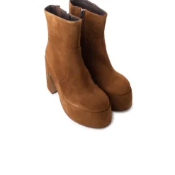 Platform|Ankle Boots-L'INTERVALLE Daze Brown Suede