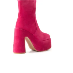 Platform|Ankle Boots-L'INTERVALLE Daze Fuchsia Suede