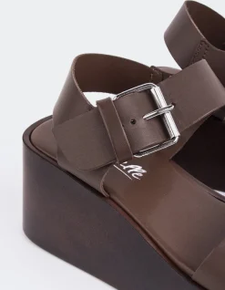 Wedges|Platform-L'INTERVALLE Dear Brown Leather