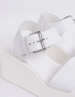 Wedges|Platform-L'INTERVALLE Dear White Leather