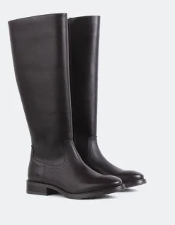 Tall Boots-L'INTERVALLE Delorre Brown Leather