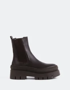 Chelsea|Ankle Boots-L'INTERVALLE Delya Brown Leather