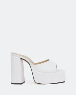 Platform-L'INTERVALLE Denila White Naplack/Naplack Blanc