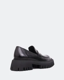 Loafers-L'INTERVALLE Derulo Black Leather