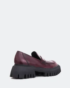 Loafers-L'INTERVALLE Derulo Burgundy