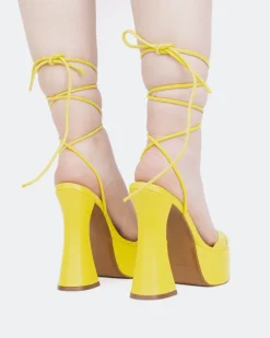 Platform|Strappy-L'INTERVALLE Desert Yellow Leather