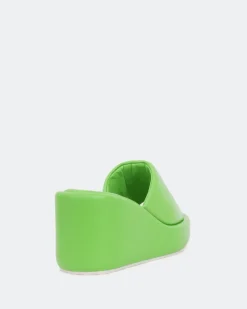 Wedges-L'INTERVALLE Dolores Green Leather