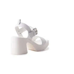 Platform-L'INTERVALLE Domizia White Leather