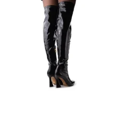 Over-the-knee-L'INTERVALLE Dua Lipa Black Patent