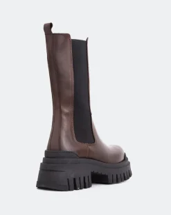 Chelsea|Ankle Boots-L'INTERVALLE Edmonton Brown Leather