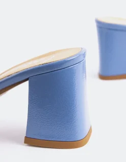 Mid Heels|Mules-L'INTERVALLE Egaleo Blue Naplack