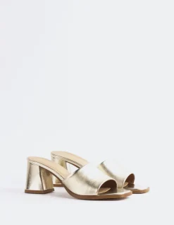 Mid Heels|Mules-L'INTERVALLE Egaleo Gold Metal