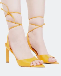 Strappy|High Heels-L'INTERVALLE Eivissa Orange Leather