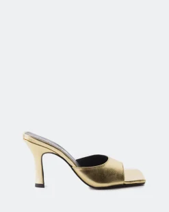 Mules-L'INTERVALLE Elafonisi Gold Metal