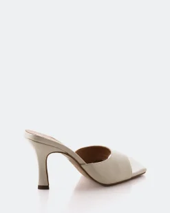 Mules-L'INTERVALLE Elafonisi Off White Leather